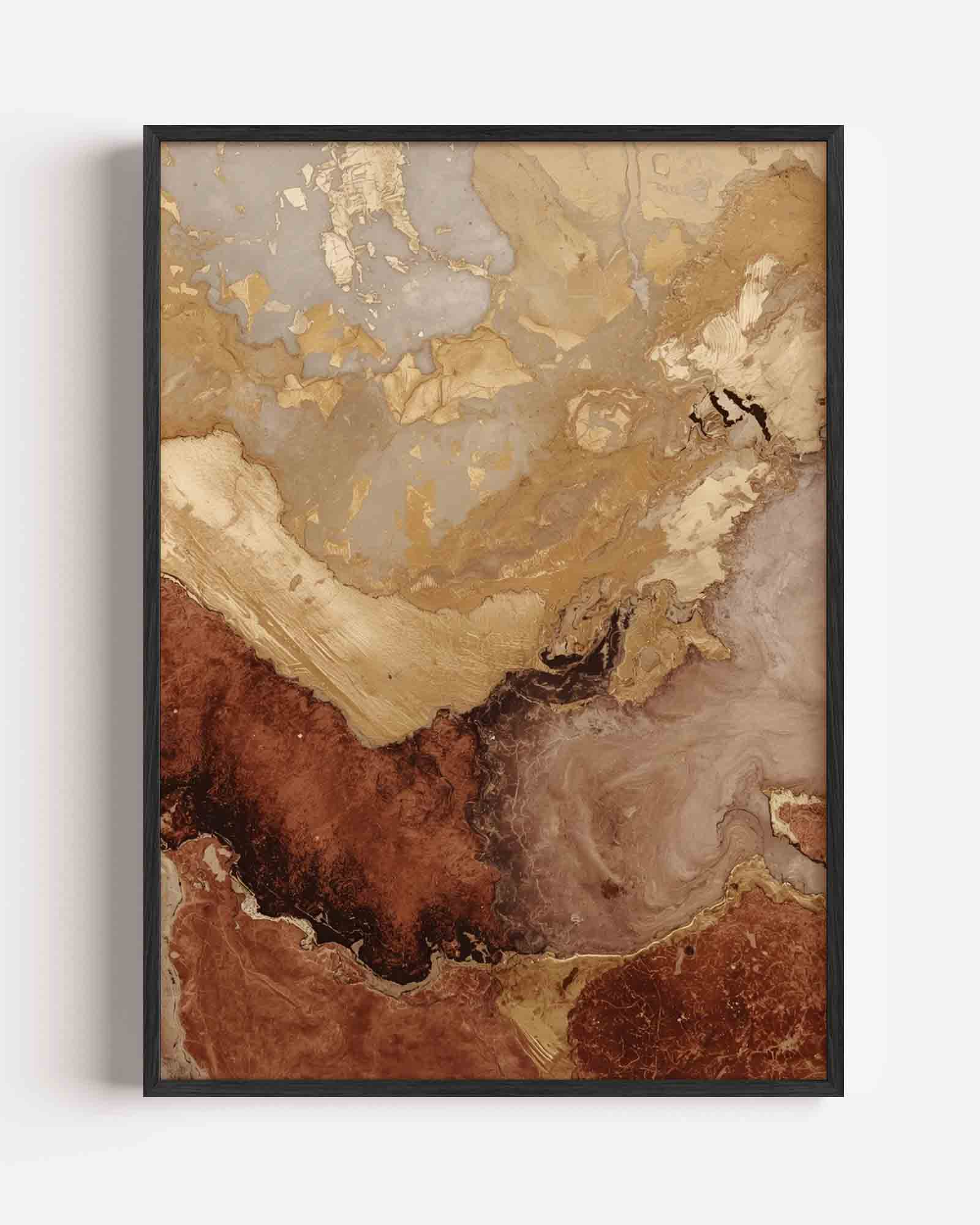 Abstracte aardetinten Poster