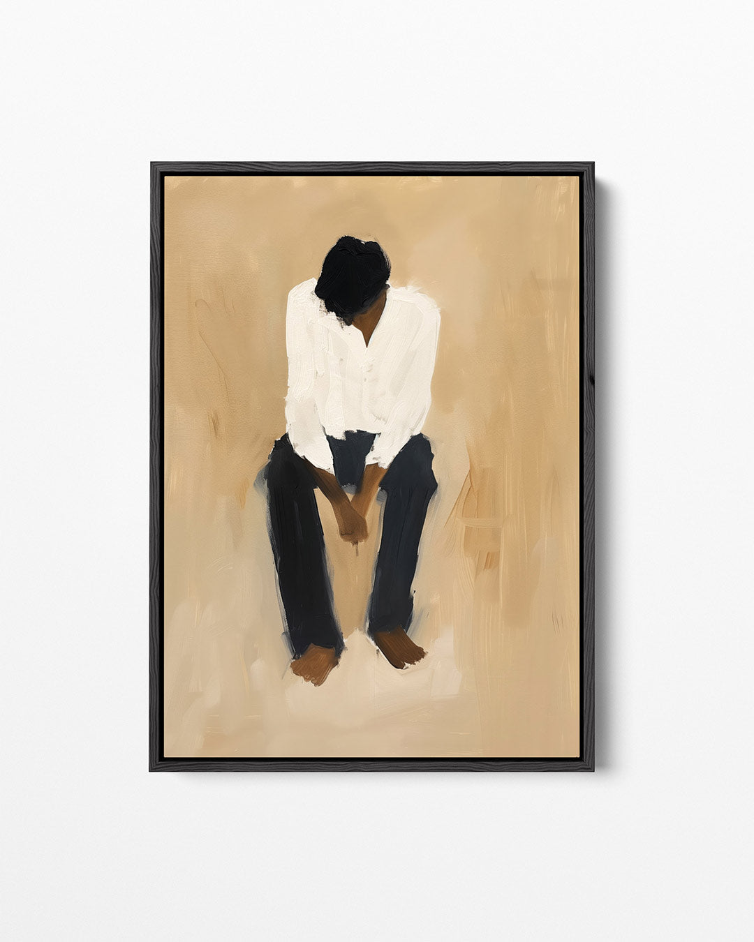 Zittende figuur Kunstwerk