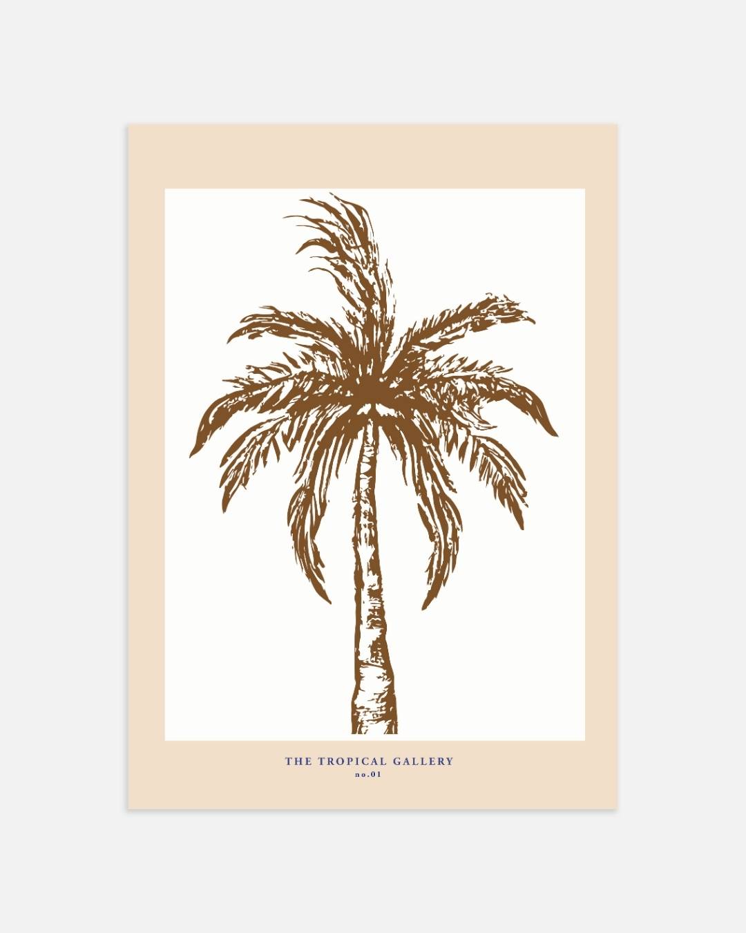 Tropische palmboom Poster