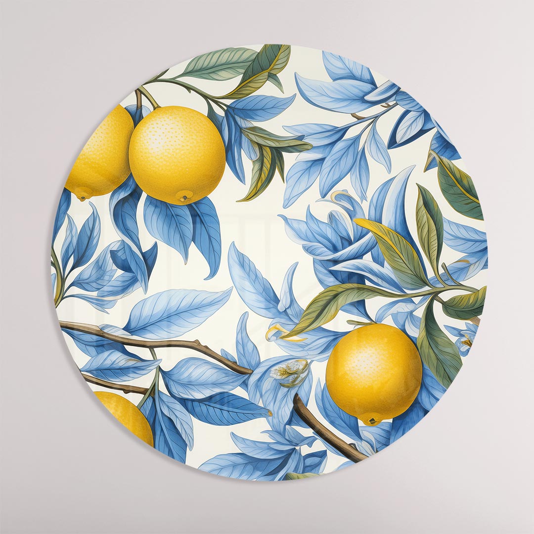 Citrus Bloei Muurcirkel-WallArtistic