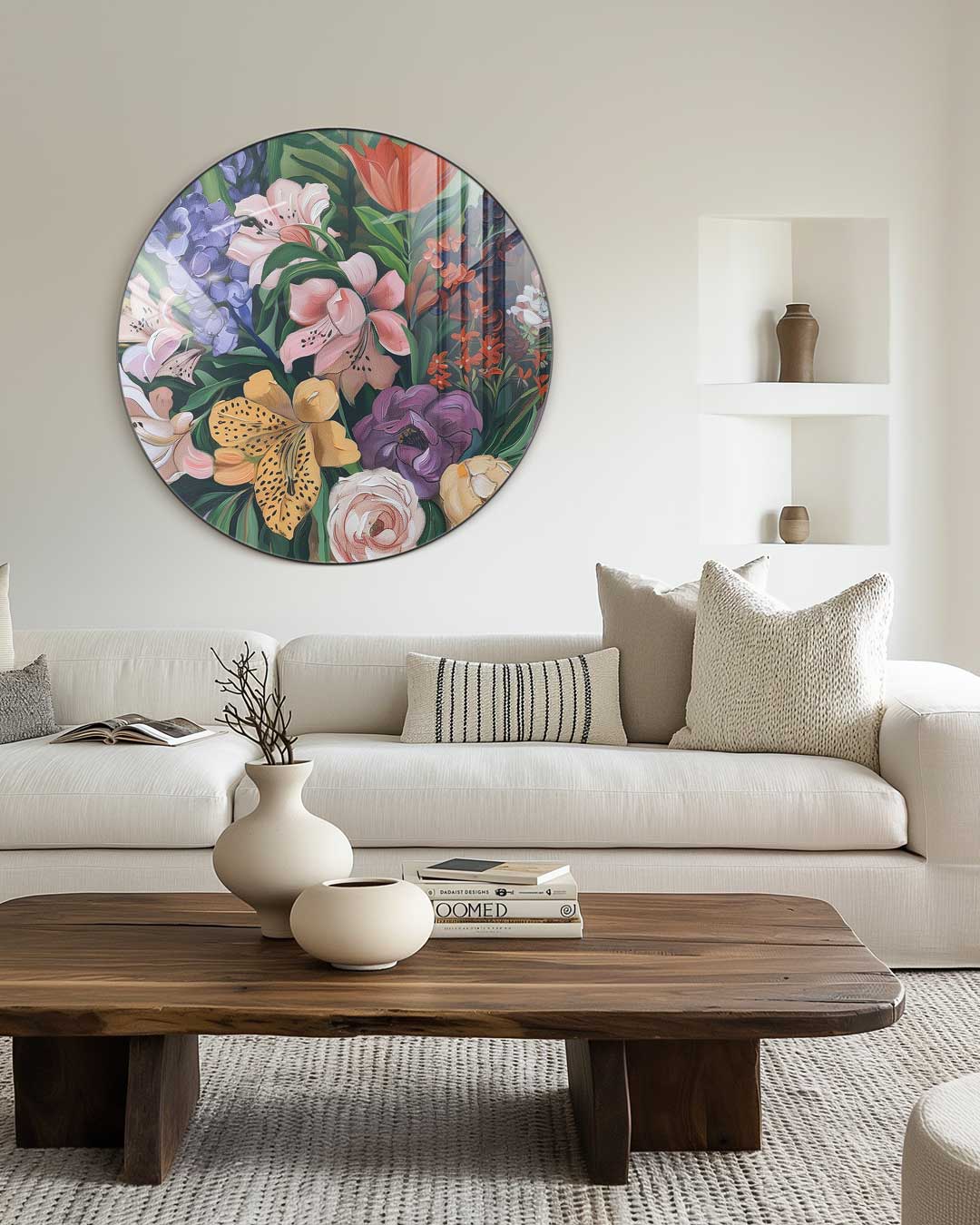 Bloemenpracht Muurcirkel-WallArtistic