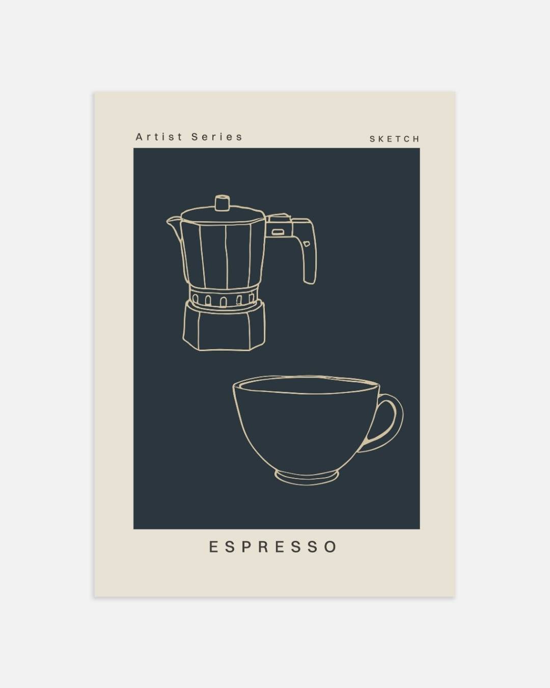 Espresso koffiezetapparaat Poster