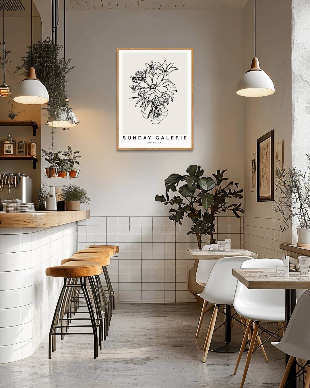 Bloemen in vaas Poster