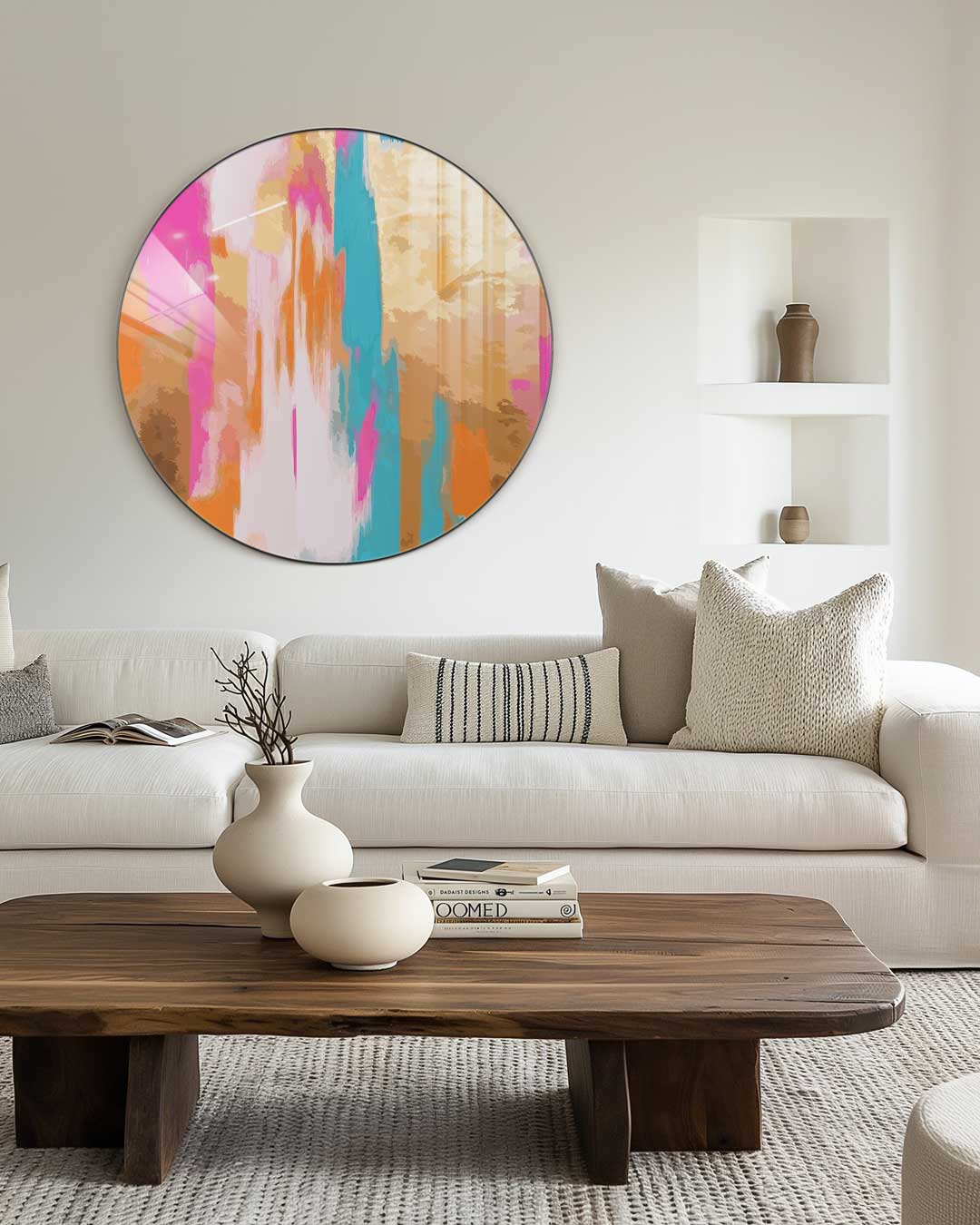 Kleurrijke Kunstzinnige Muurcirkel-WallArtistic
