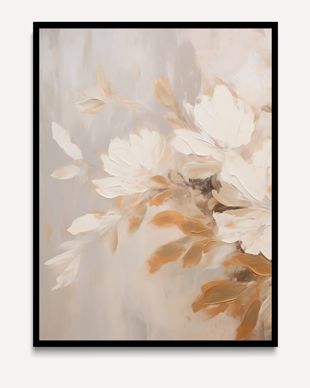 Zarte Blumen in Beige
