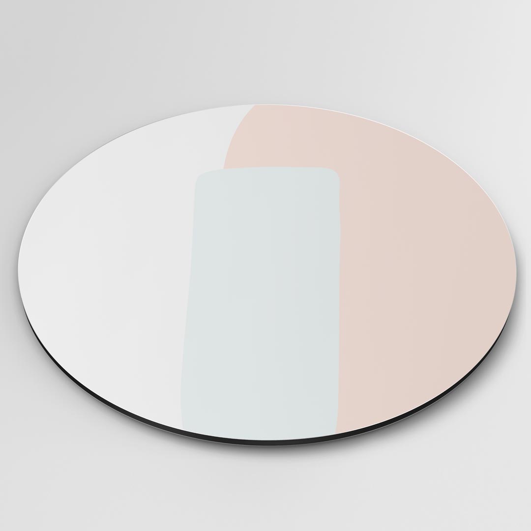 Stijlvolle Pastel Muurcirkel-WallArtistic