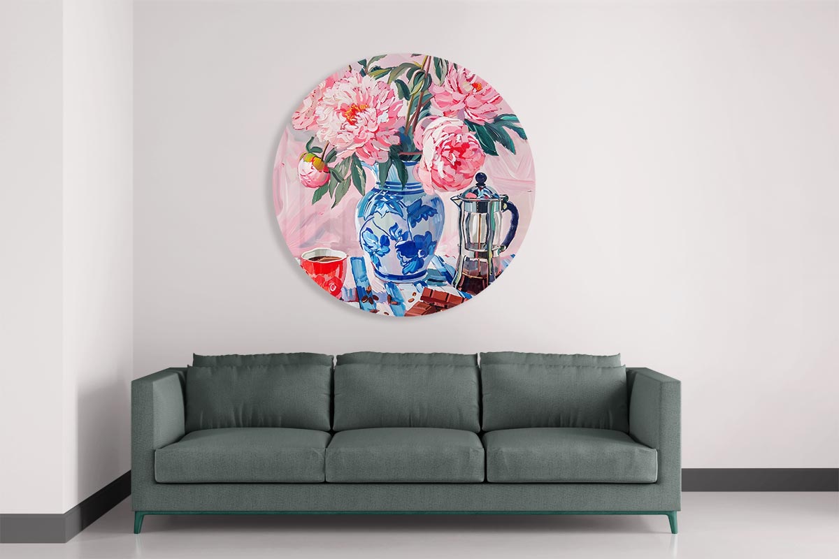 Bloemenpracht Muurcirkel-WallArtistic