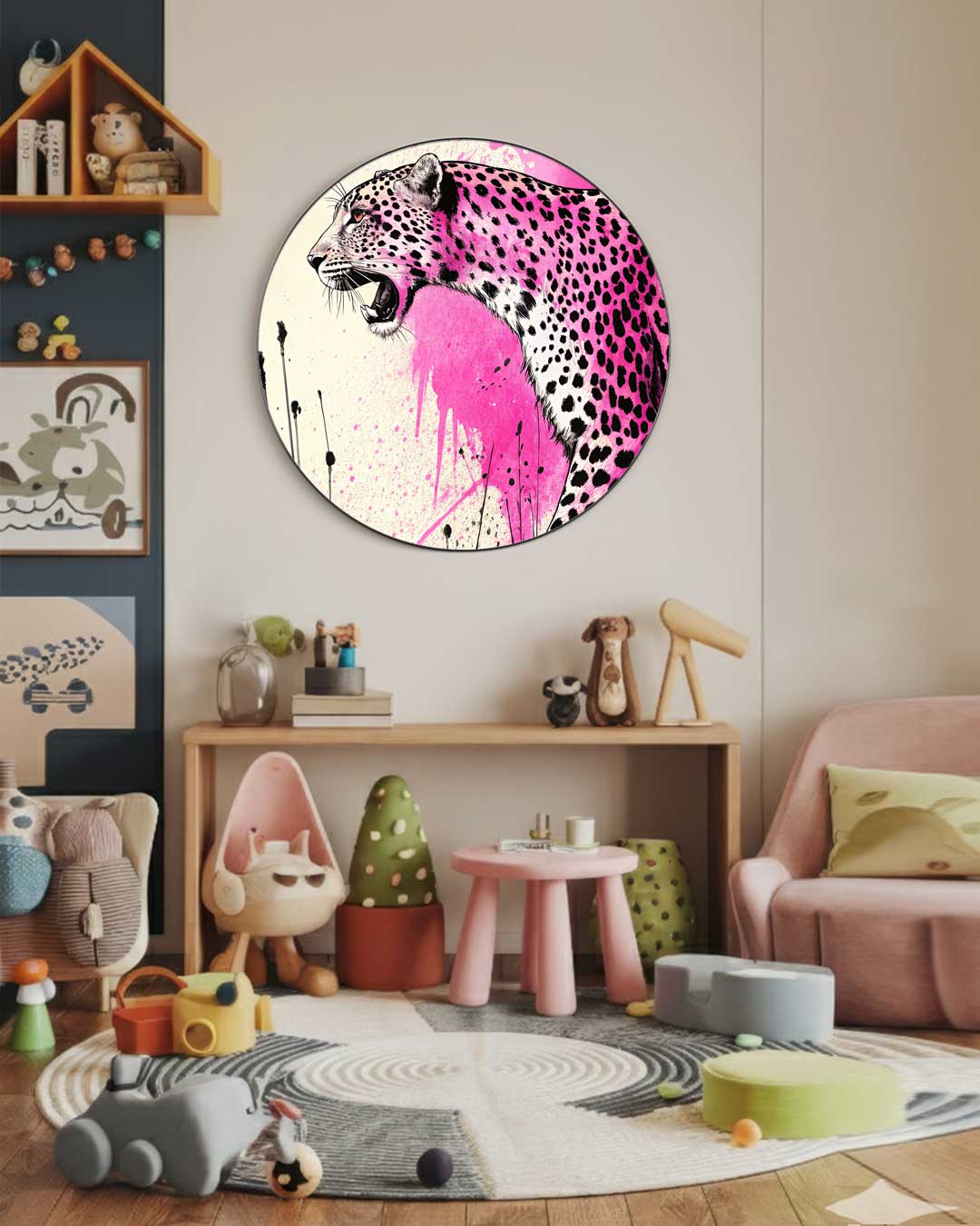 Wilde Elegantie Muurcirkel-WallArtistic