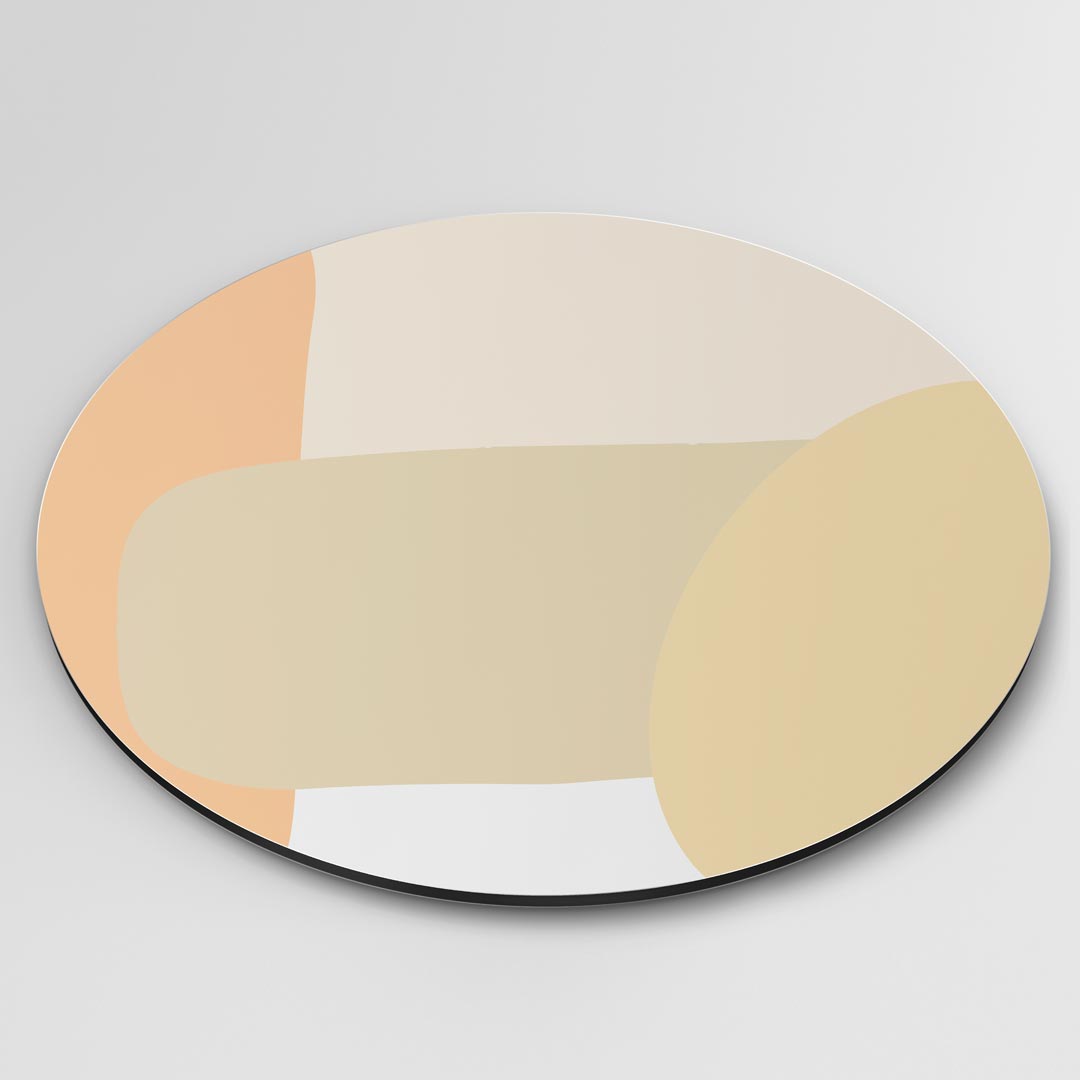 Abstracte Muurcirkel Soft Shades-WallArtistic