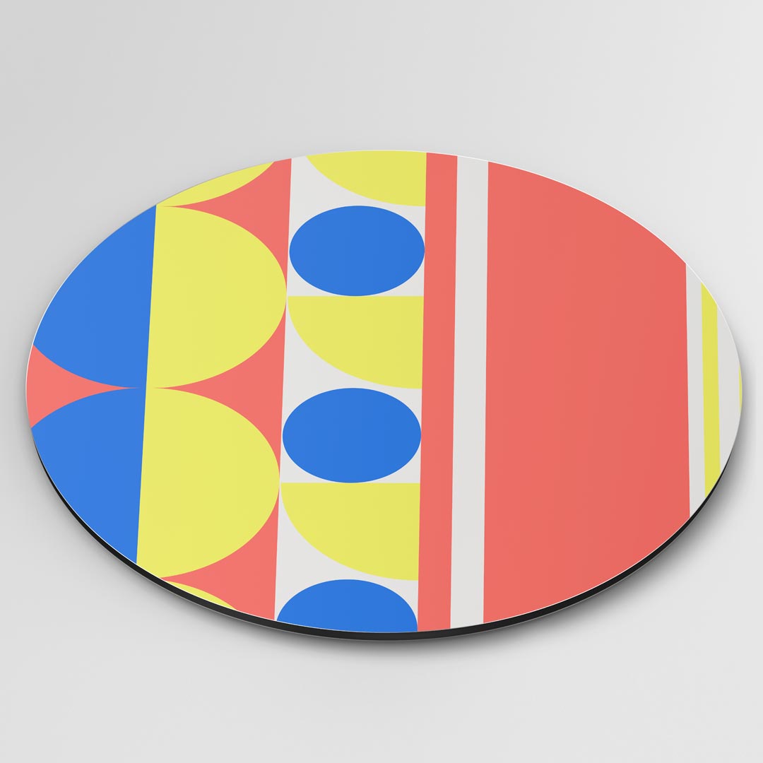 Kleurrijke Geometrische Muurcirkel-WallArtistic