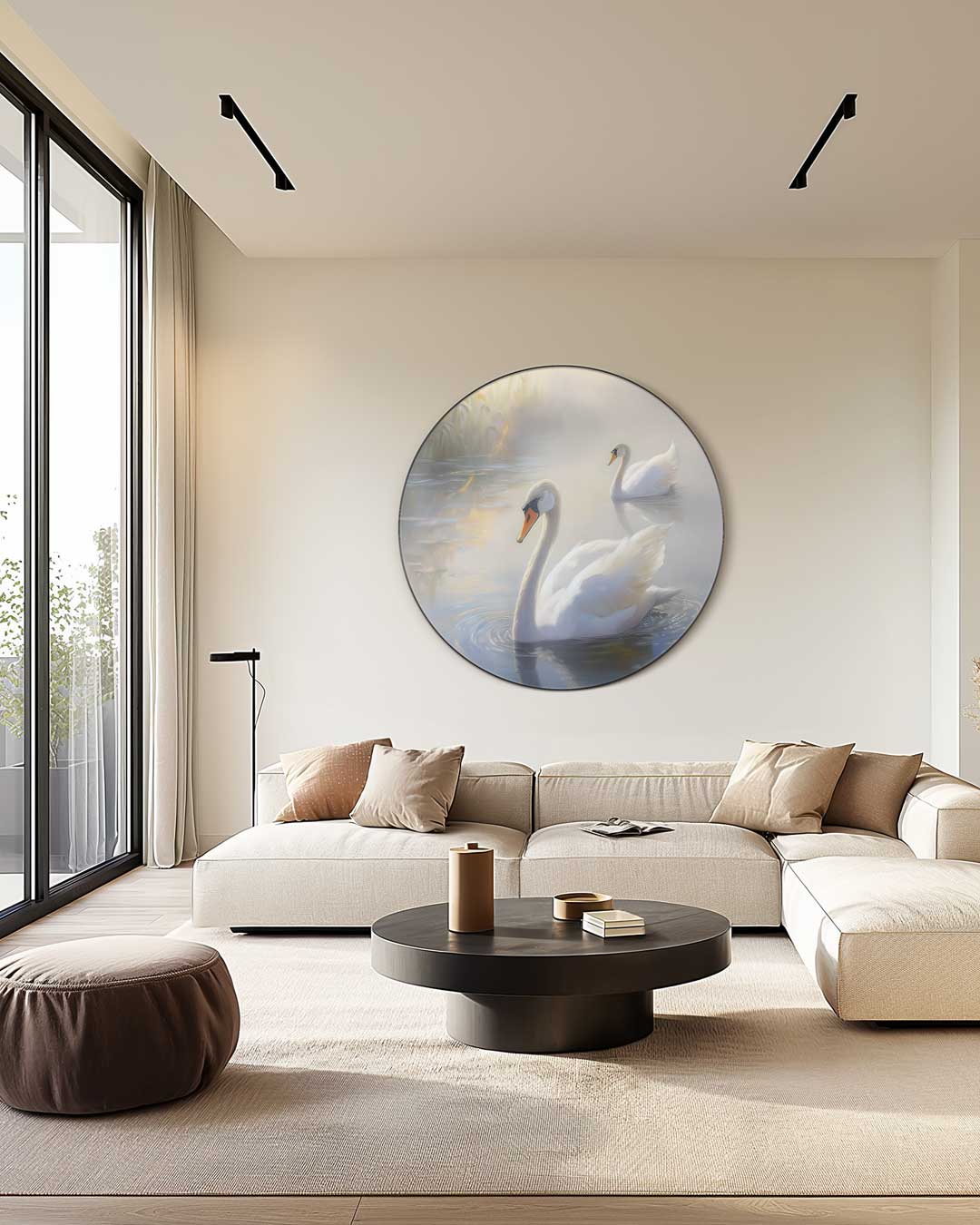 Elegante Zwammen Muurcirkel-WallArtistic