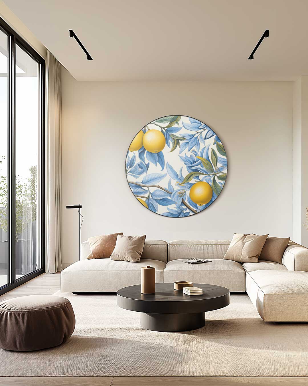 Citrus Bloei Muurcirkel-WallArtistic
