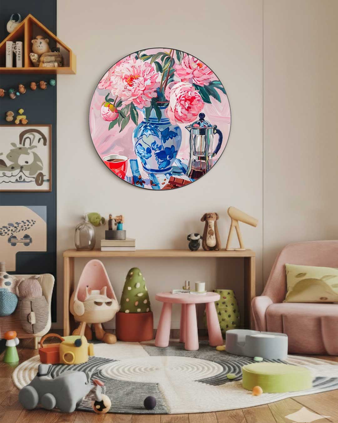 Bloemenpracht Muurcirkel-WallArtistic