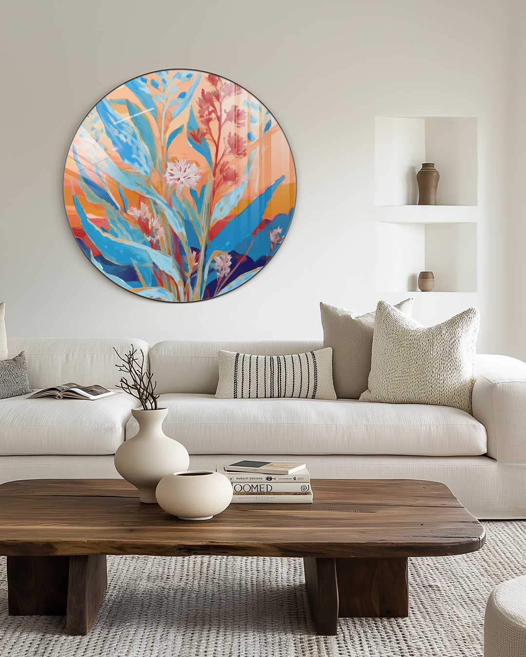Fleurige Natuur Inspiratie Muurcirkel-WallArtistic
