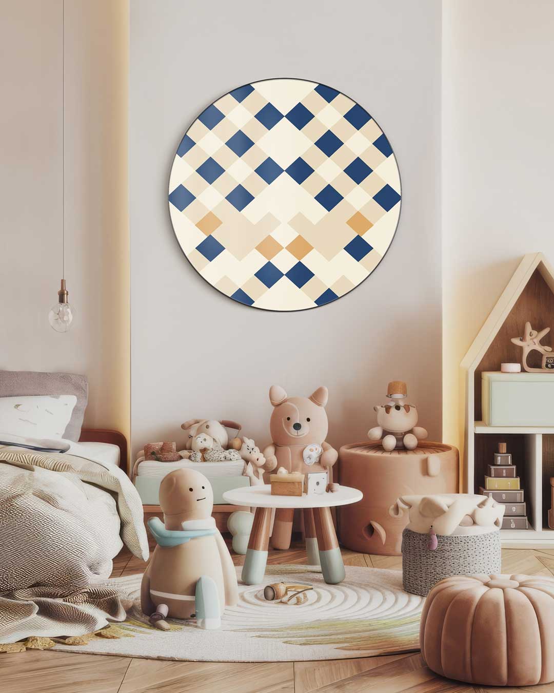 Stijlvolle Geometrische Muurcirkel-WallArtistic