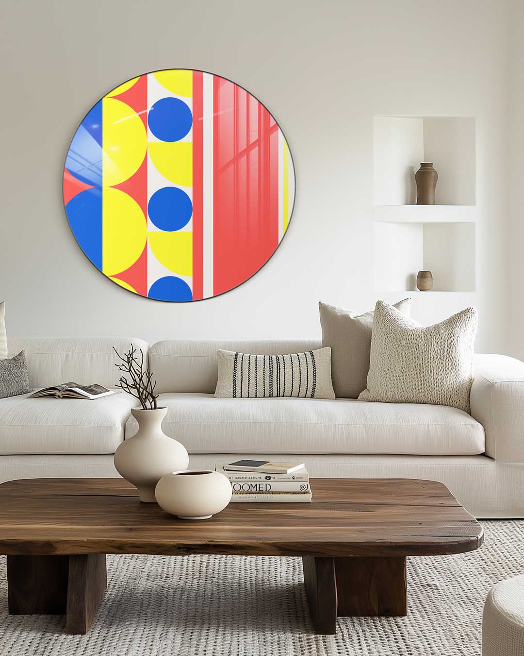 Kleurrijke Geometrische Muurcirkel-WallArtistic
