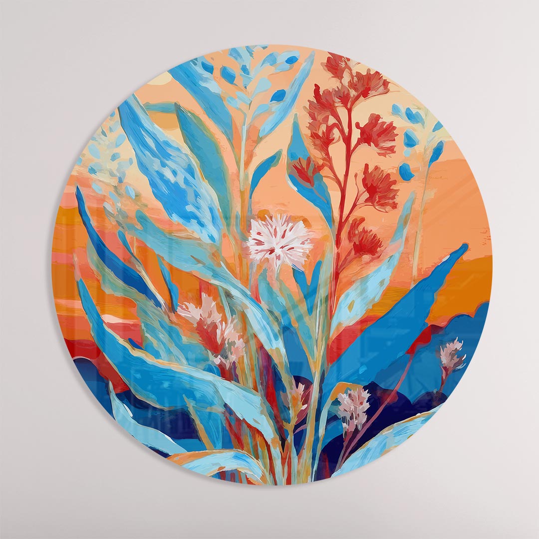 Fleurige Natuur Inspiratie Muurcirkel-WallArtistic
