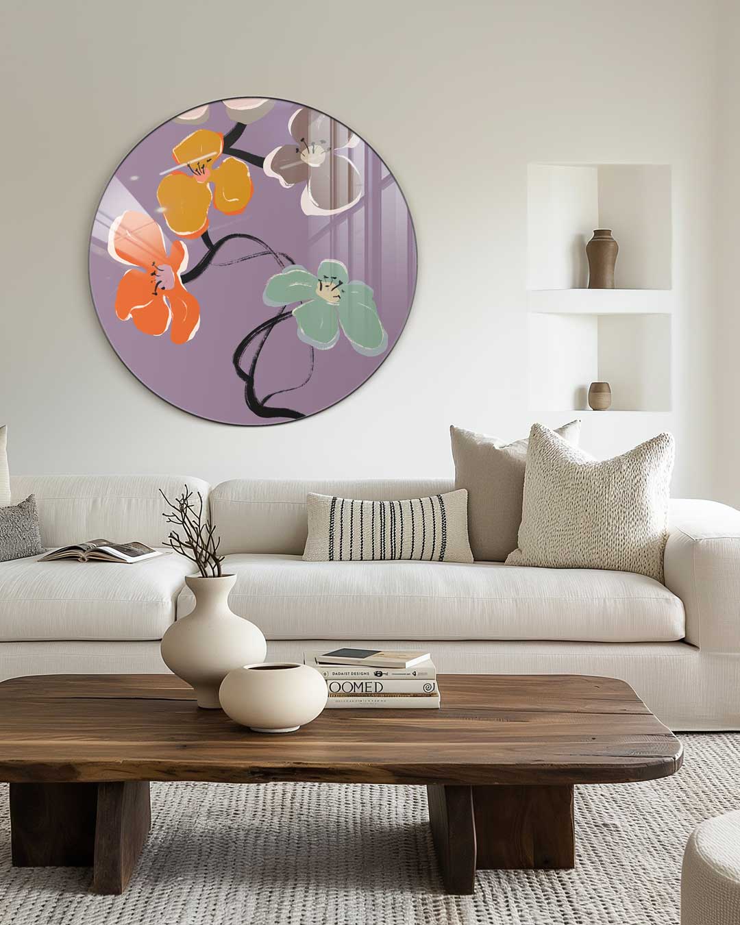 Bloemenpracht Muurcirkel-WallArtistic