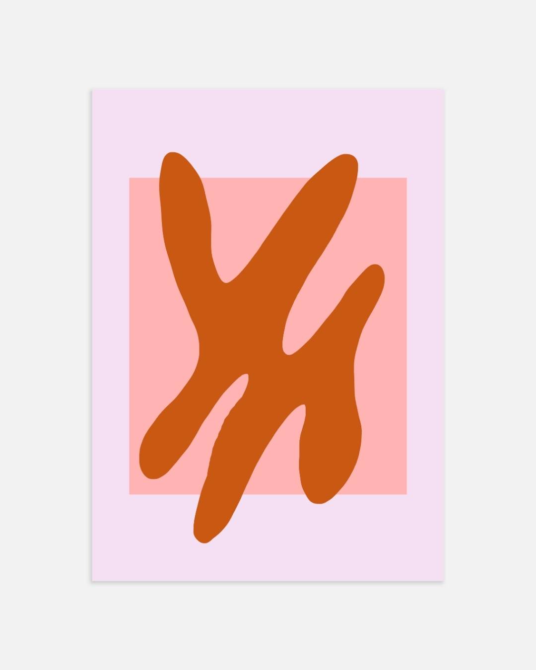 Abstract rust shape Poster