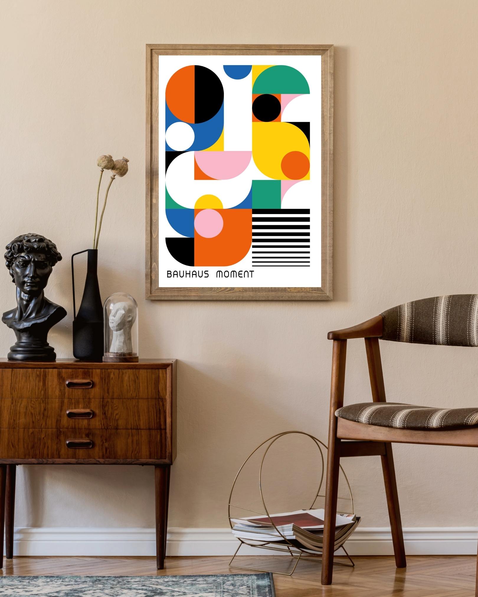 Poster mit schwarzer Schleife