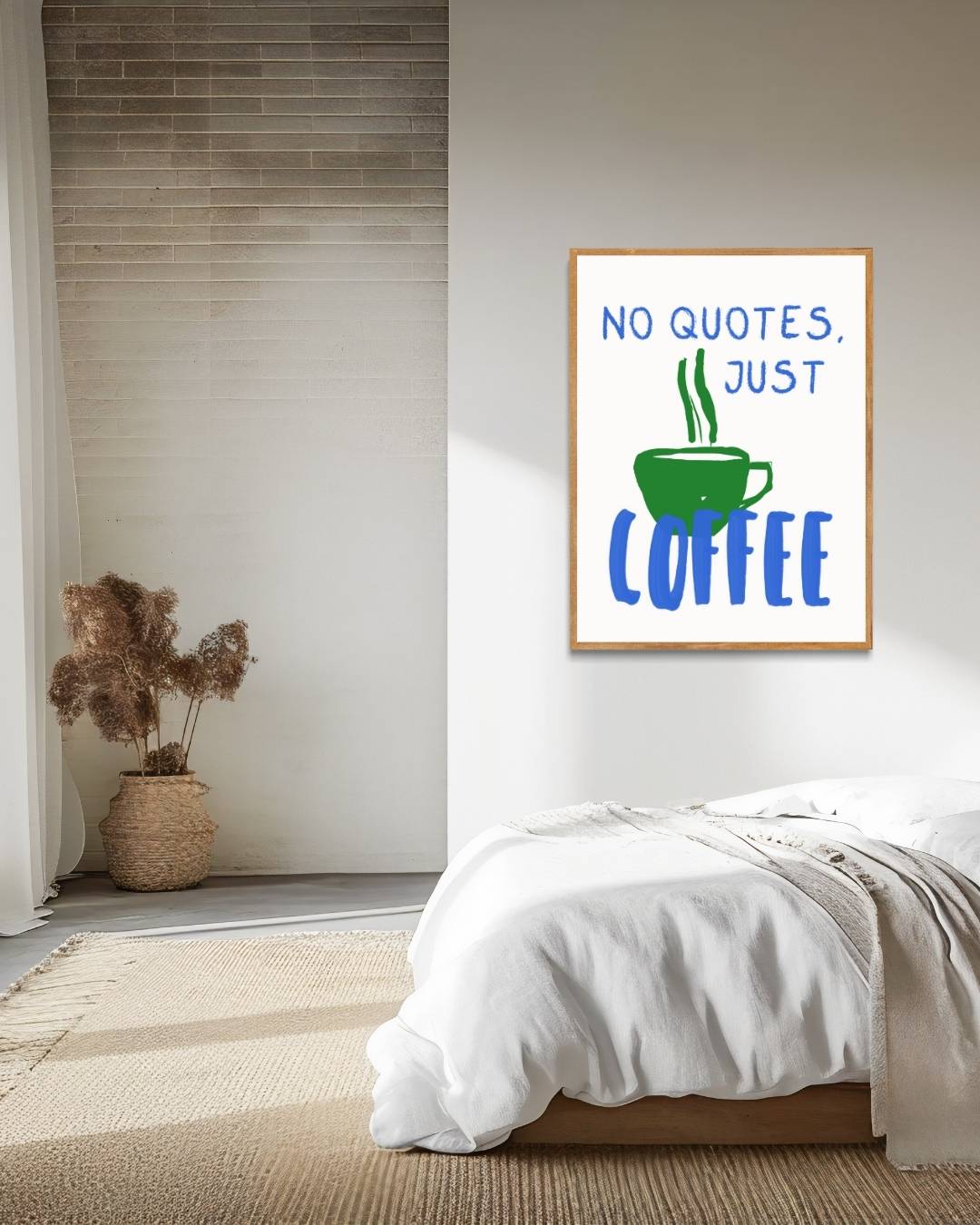 No quotes just coffee Poster