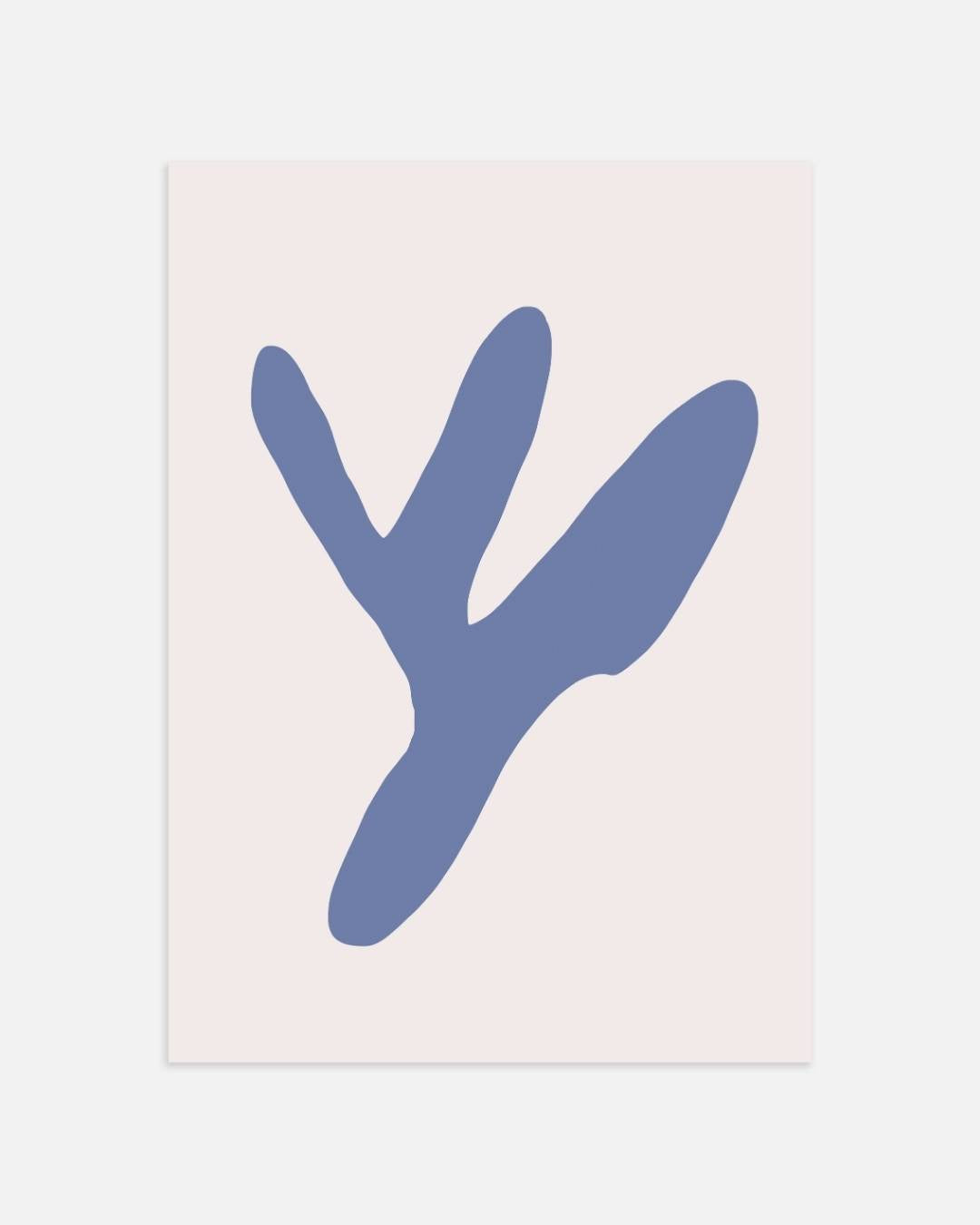 Abstracte beige vorm Poster