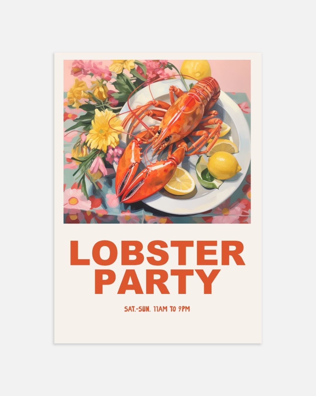Lobster party Poster