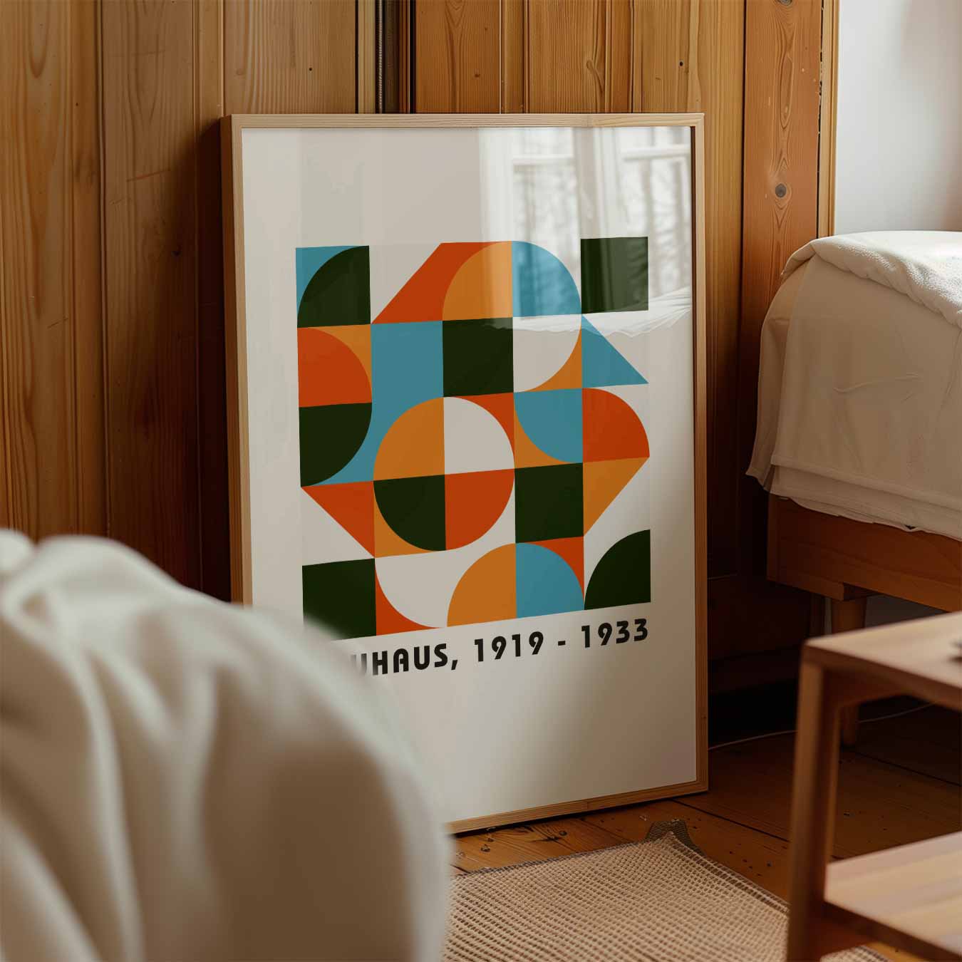 Stilvolles Poster mit Formmuster