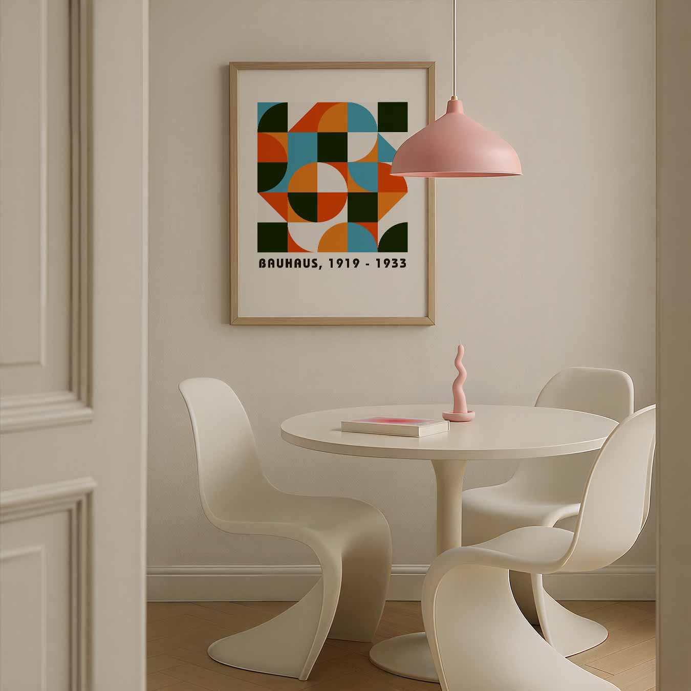 Stilvolles Poster mit Formmuster