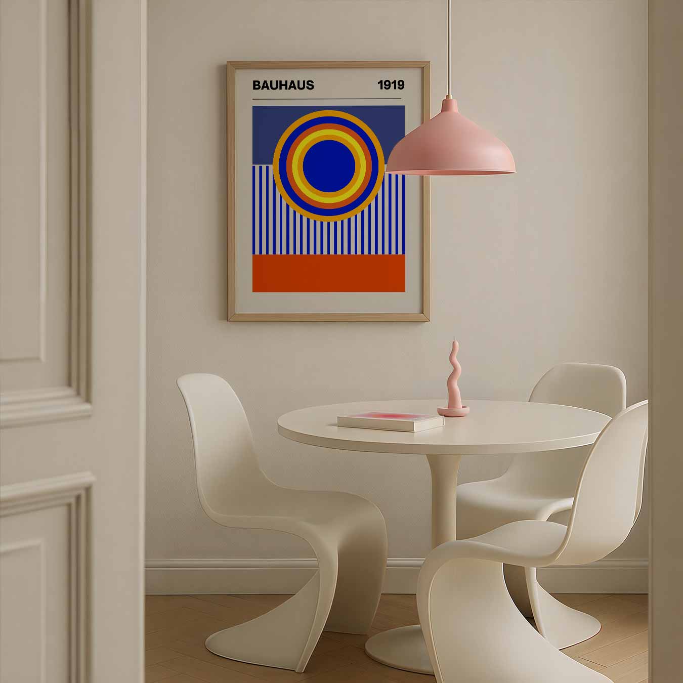 Retro-Kreis-Kunstposter