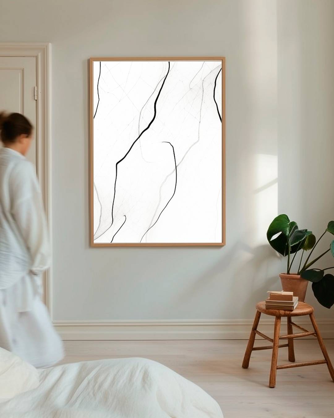 Organische lijntekening Poster