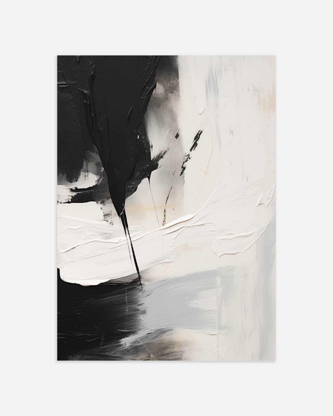 Contrasterende abstracte Poster