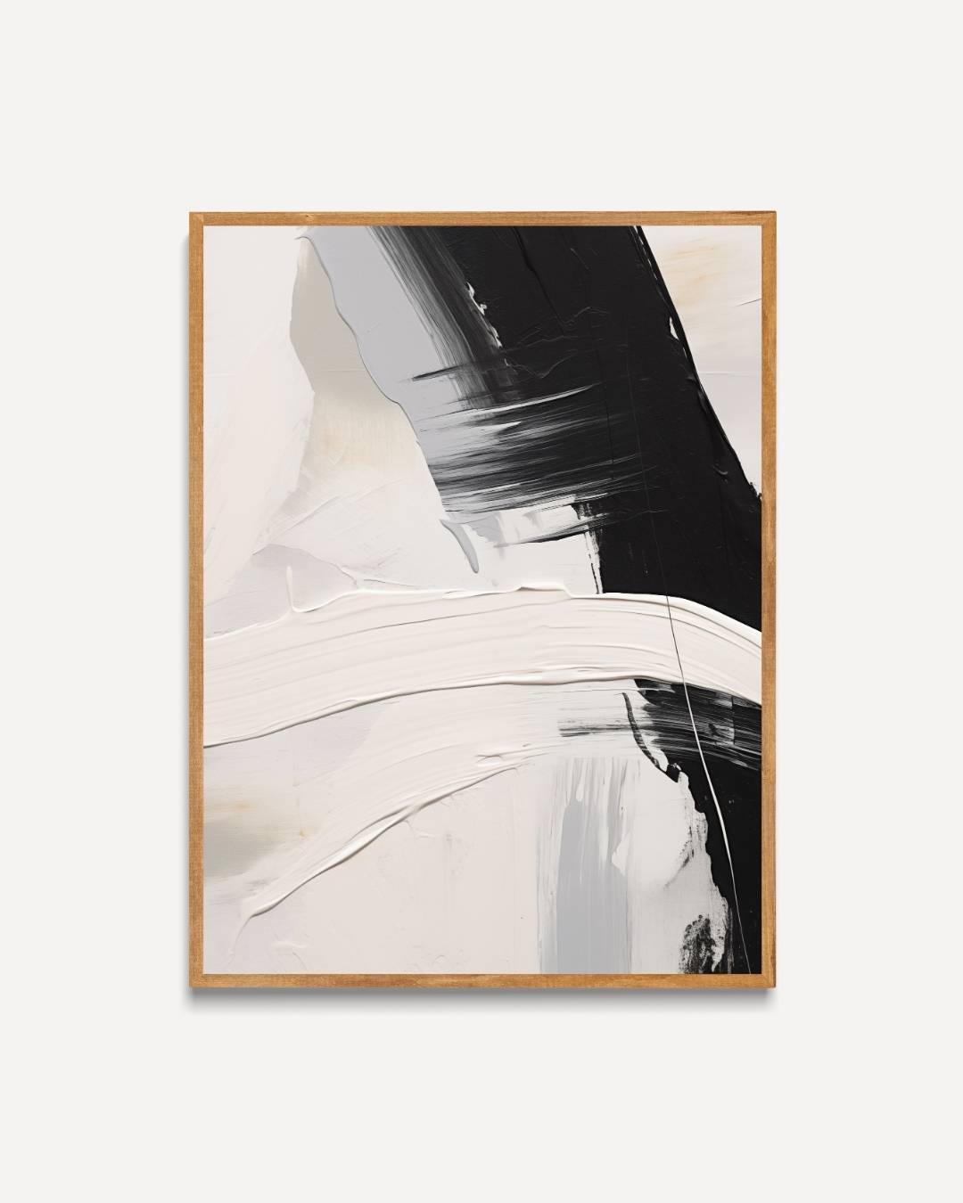 Abstracte penseelstreken Poster