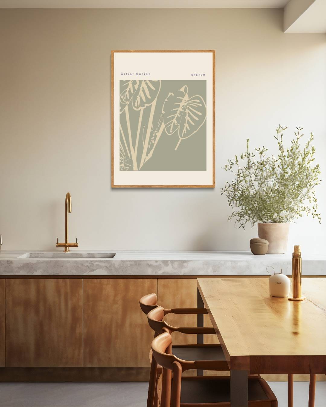 Botanische schets Poster