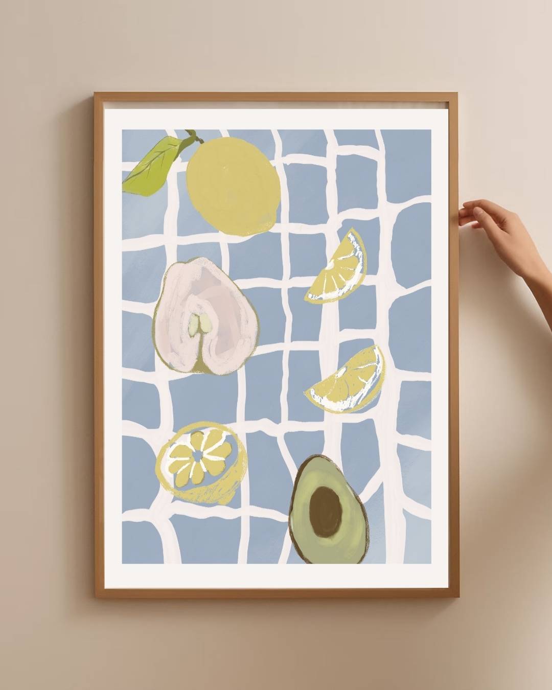 Citrus en zee Poster