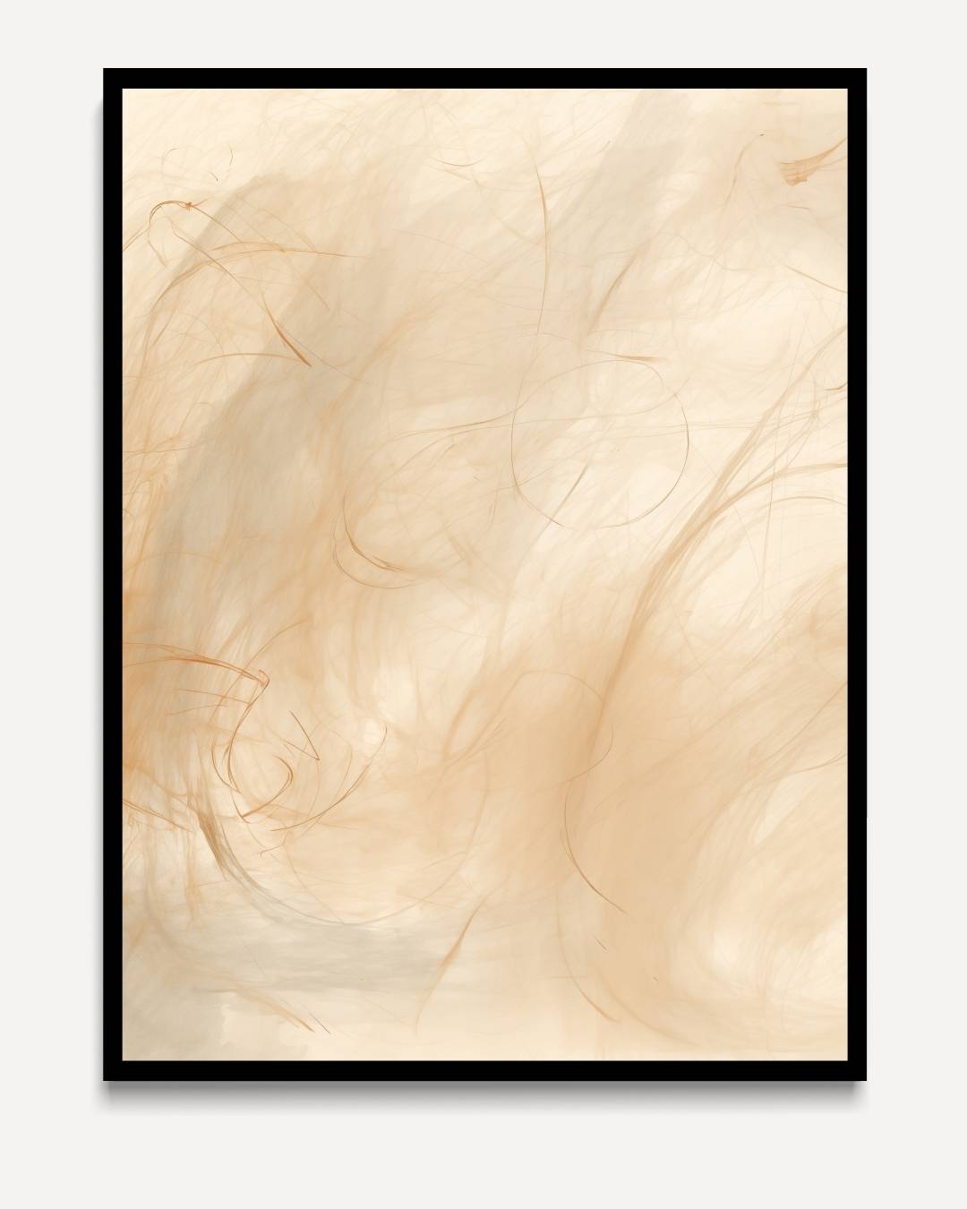 Bewegliches Beige mit orangen Akzenten