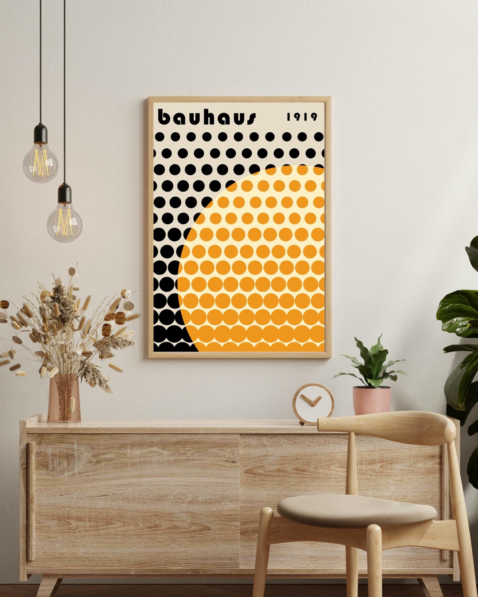 Schwarz-gelbes Kreisposter