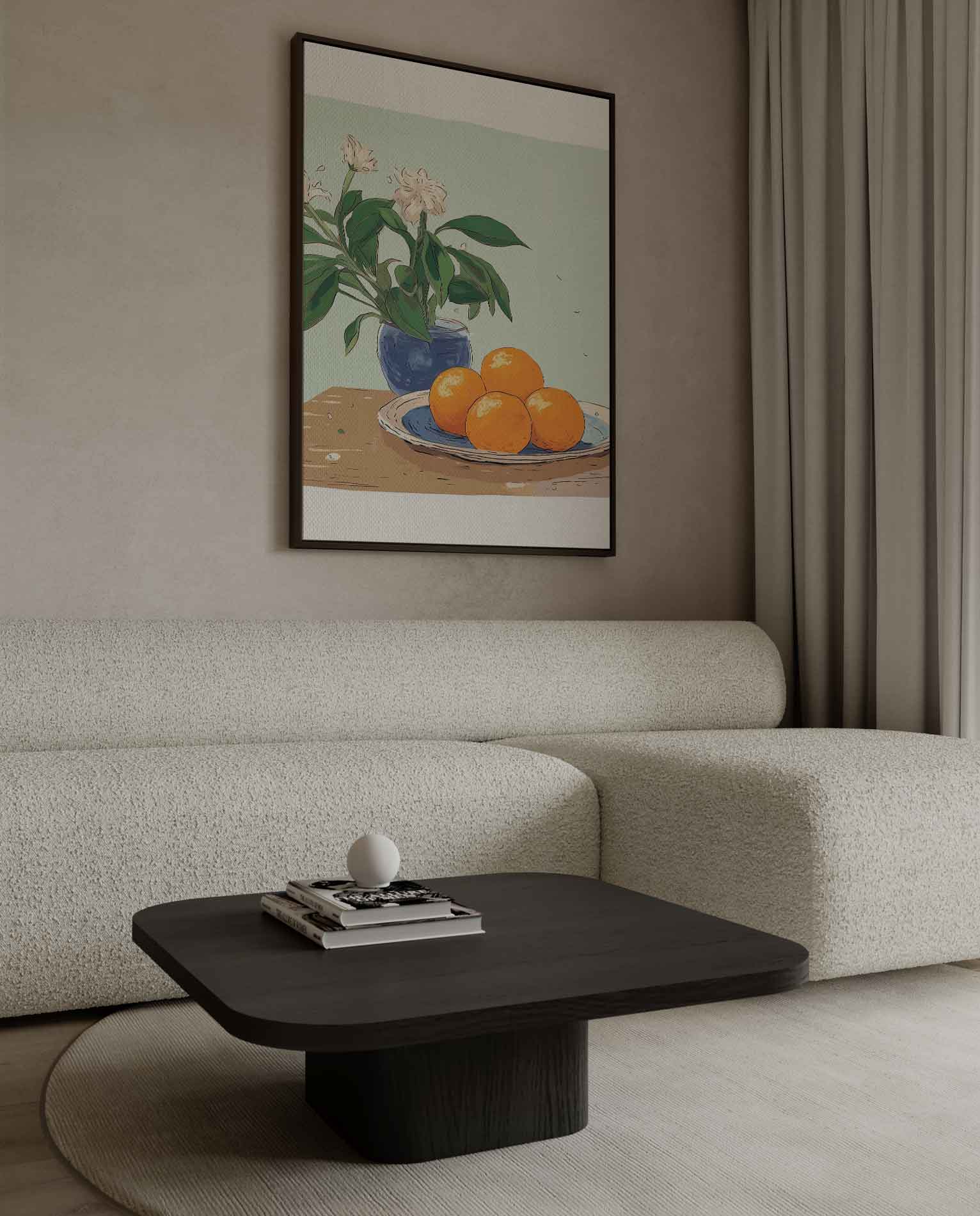 Orangen auf dem Tisch