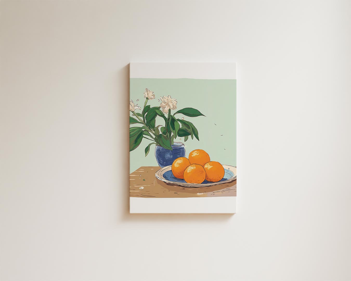 Orangen auf dem Tisch