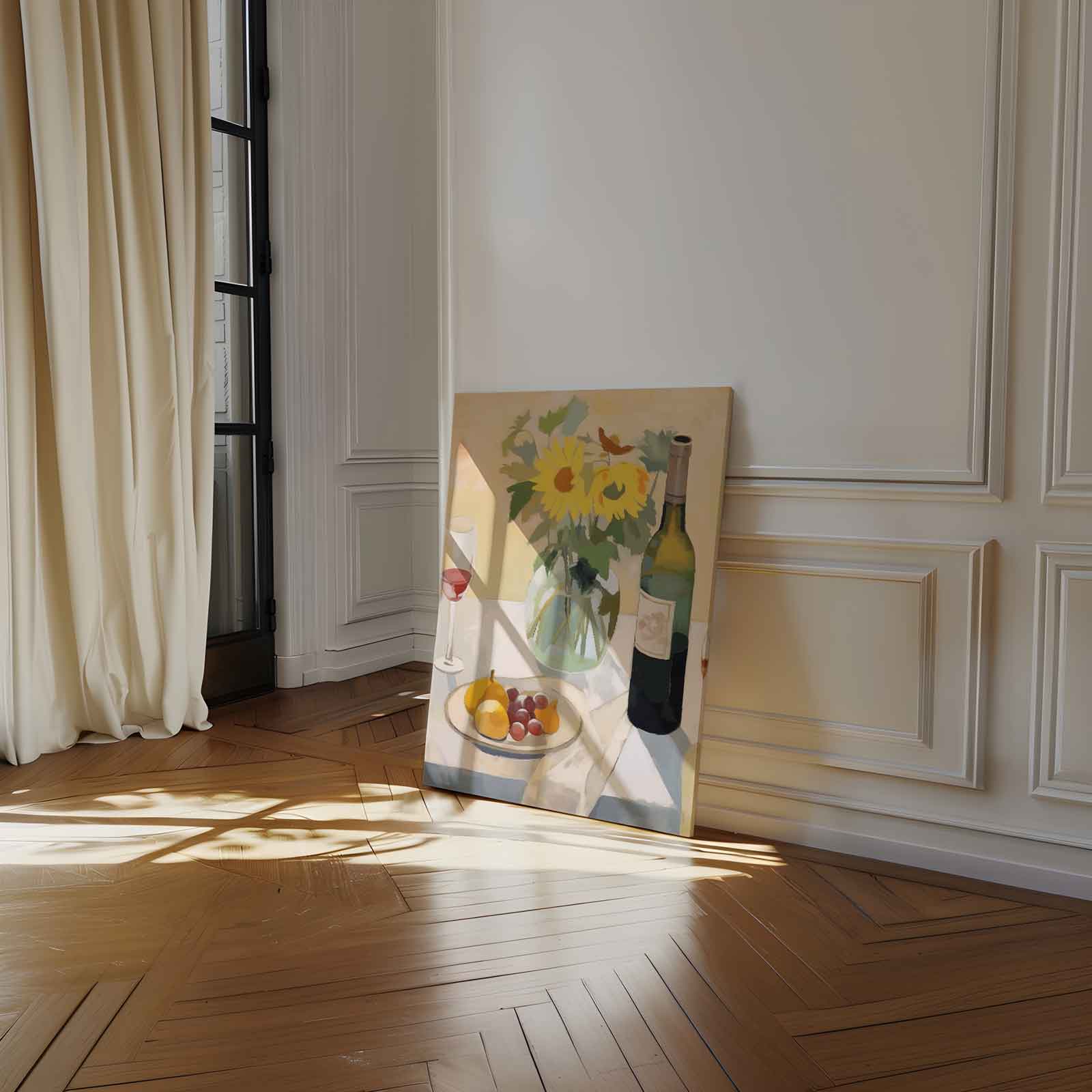Sonnenblumen auf dem Tisch