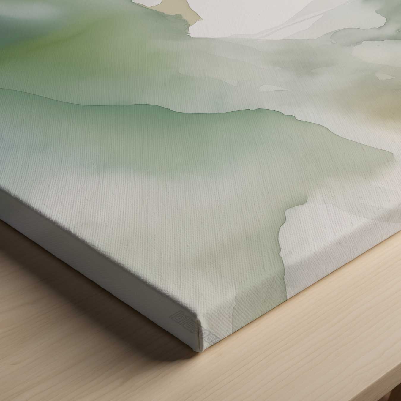Tiefgrüne abstrakte Landschaft 
