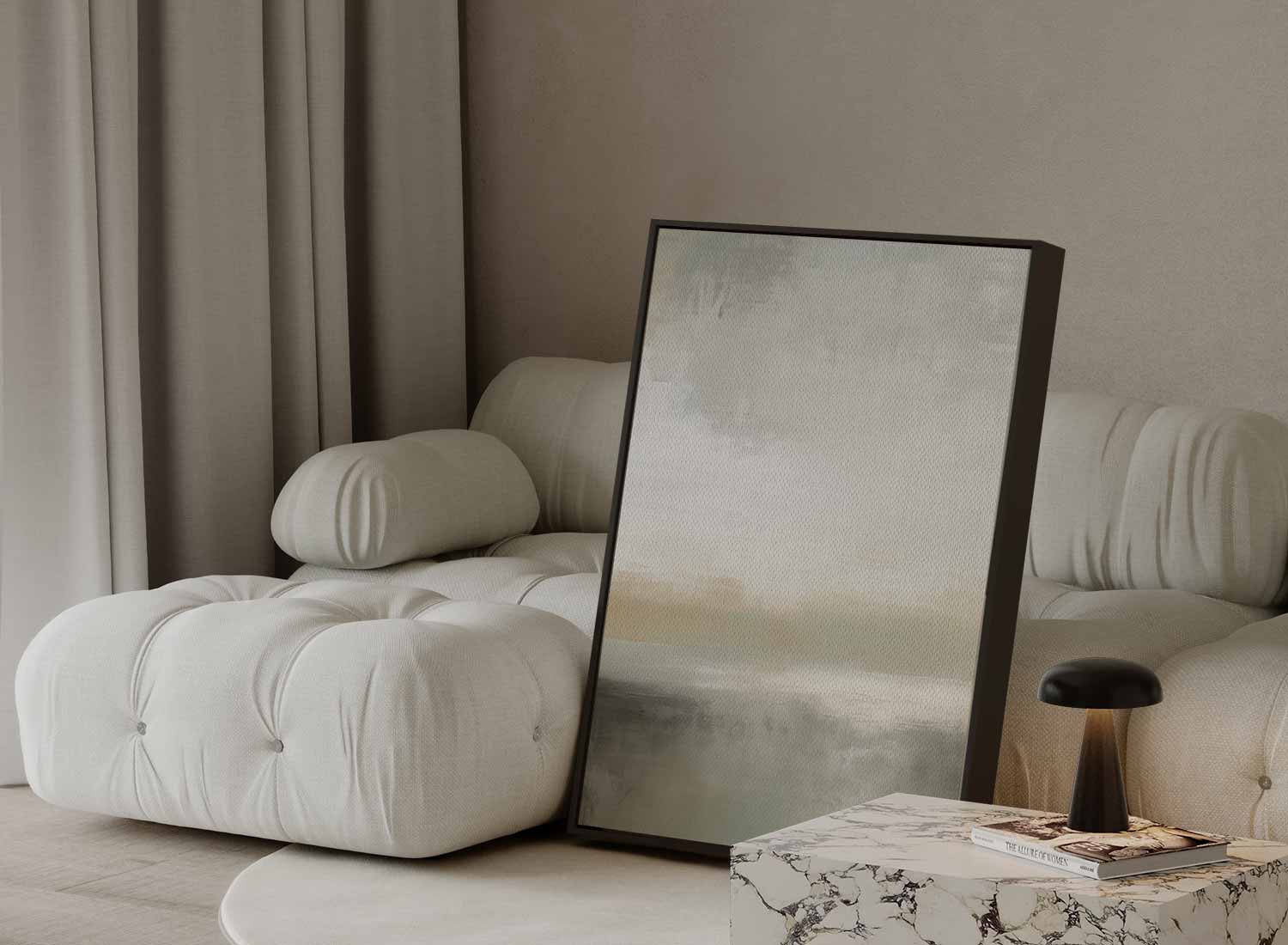 Sandwolke in neutralen Tönen 