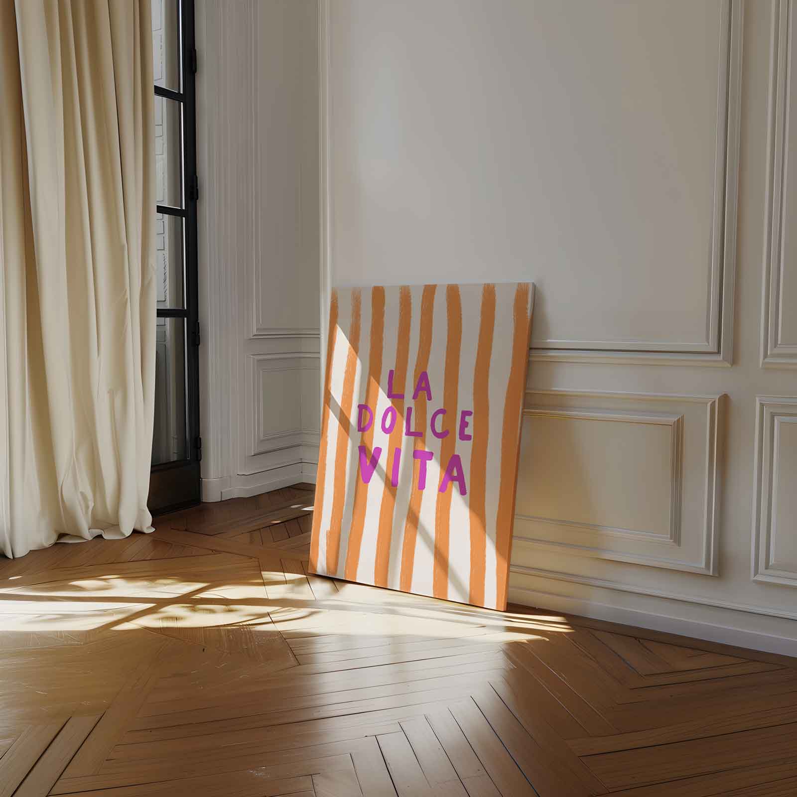 La dolce vita minimal Kunstwerk-canvas-dibond-plexiglas-wanddecoratie-WallArtistic