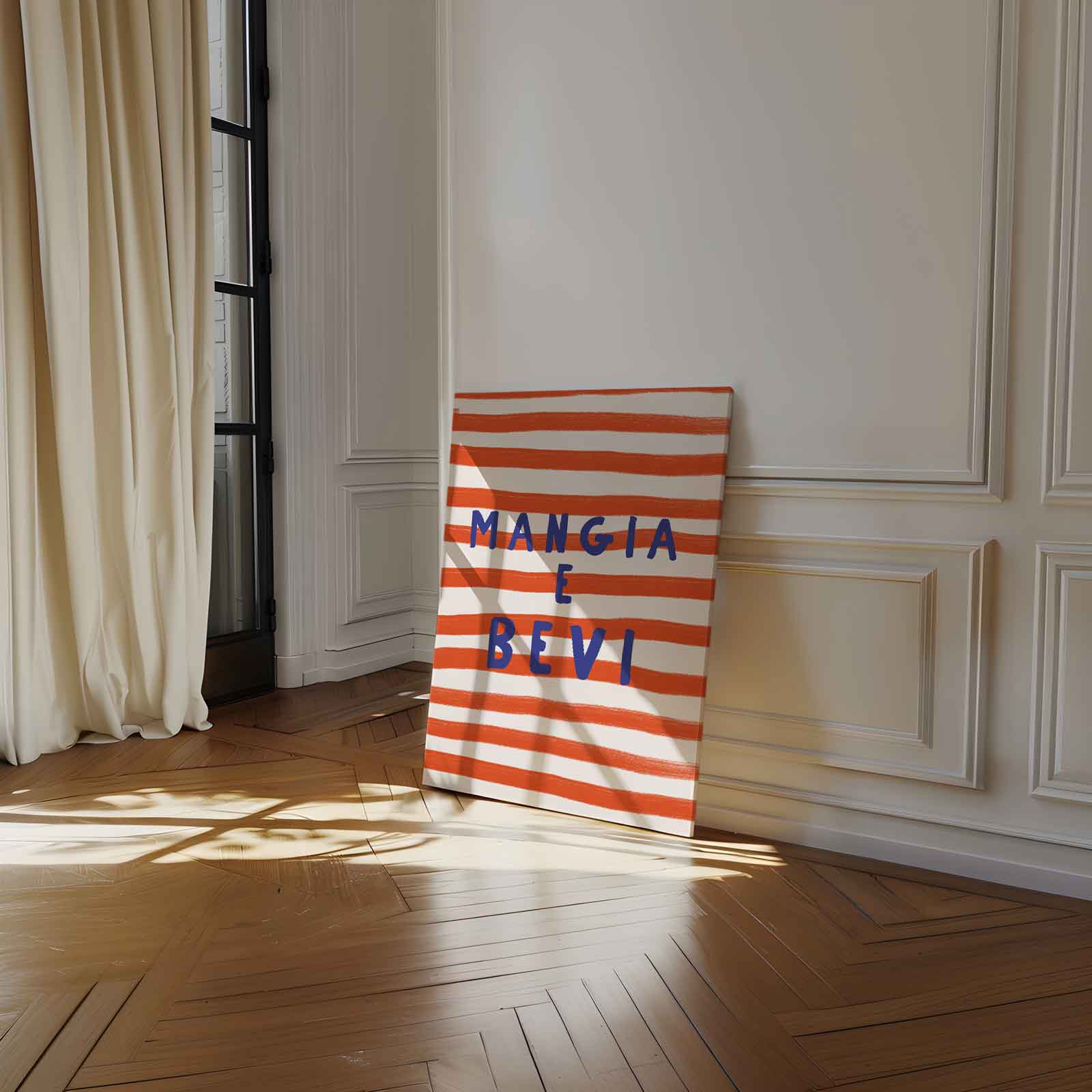 Mangia e bevi Kunstwerk-canvas-dibond-plexiglas-wanddecoratie-WallArtistic