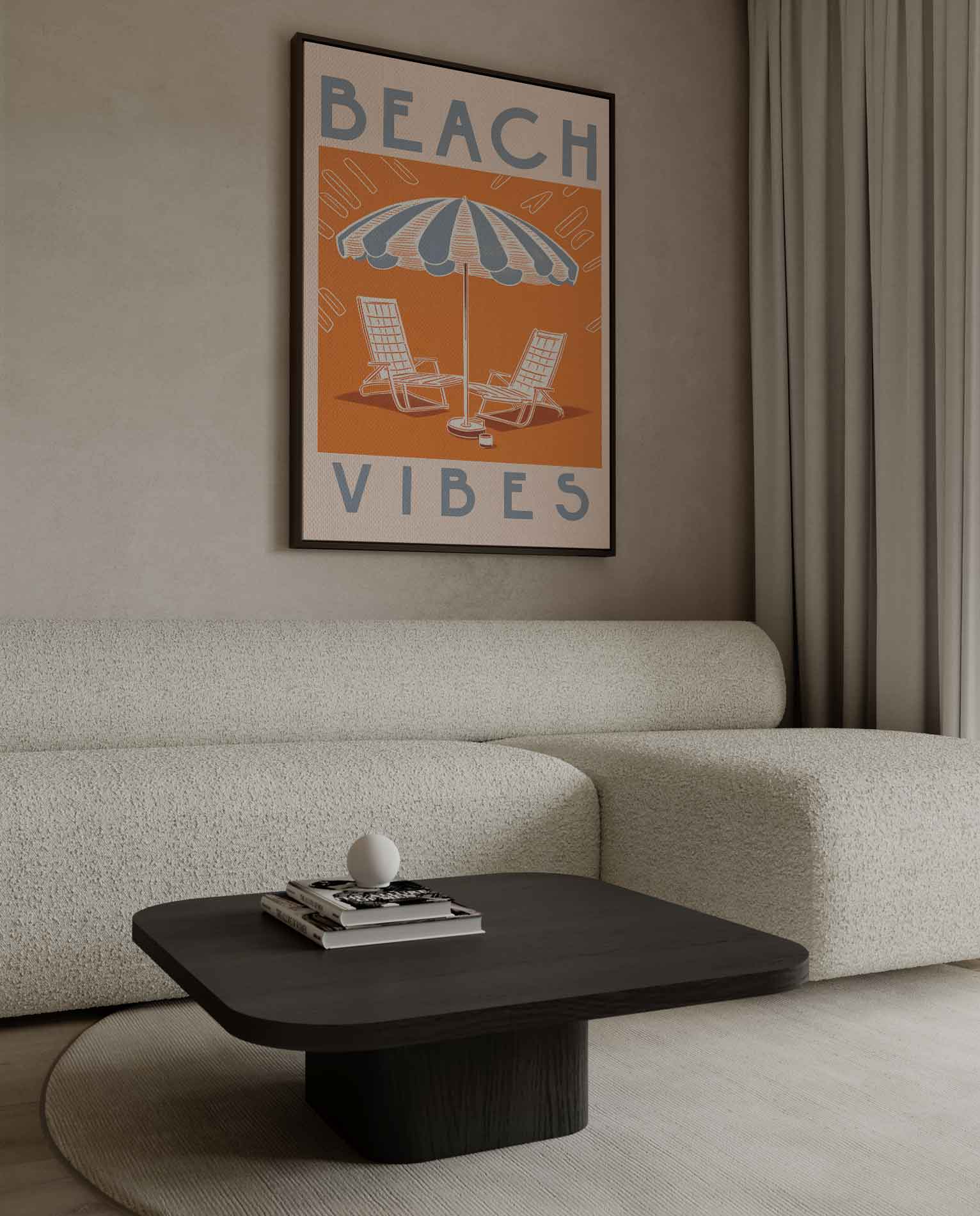 Beach vibes Kunstwerk-canvas-dibond-plexiglas-wanddecoratie-WallArtistic