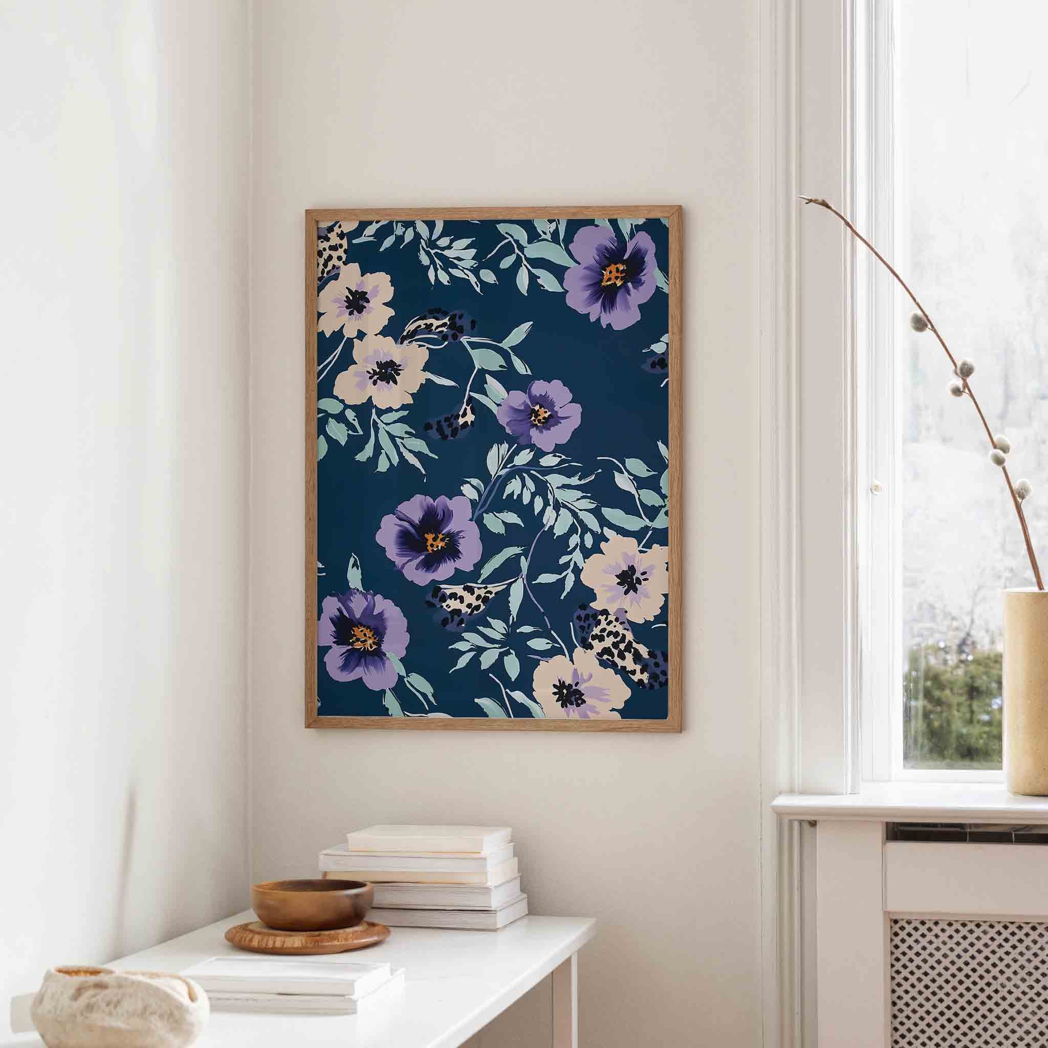 Bloemen en bladeren Poster