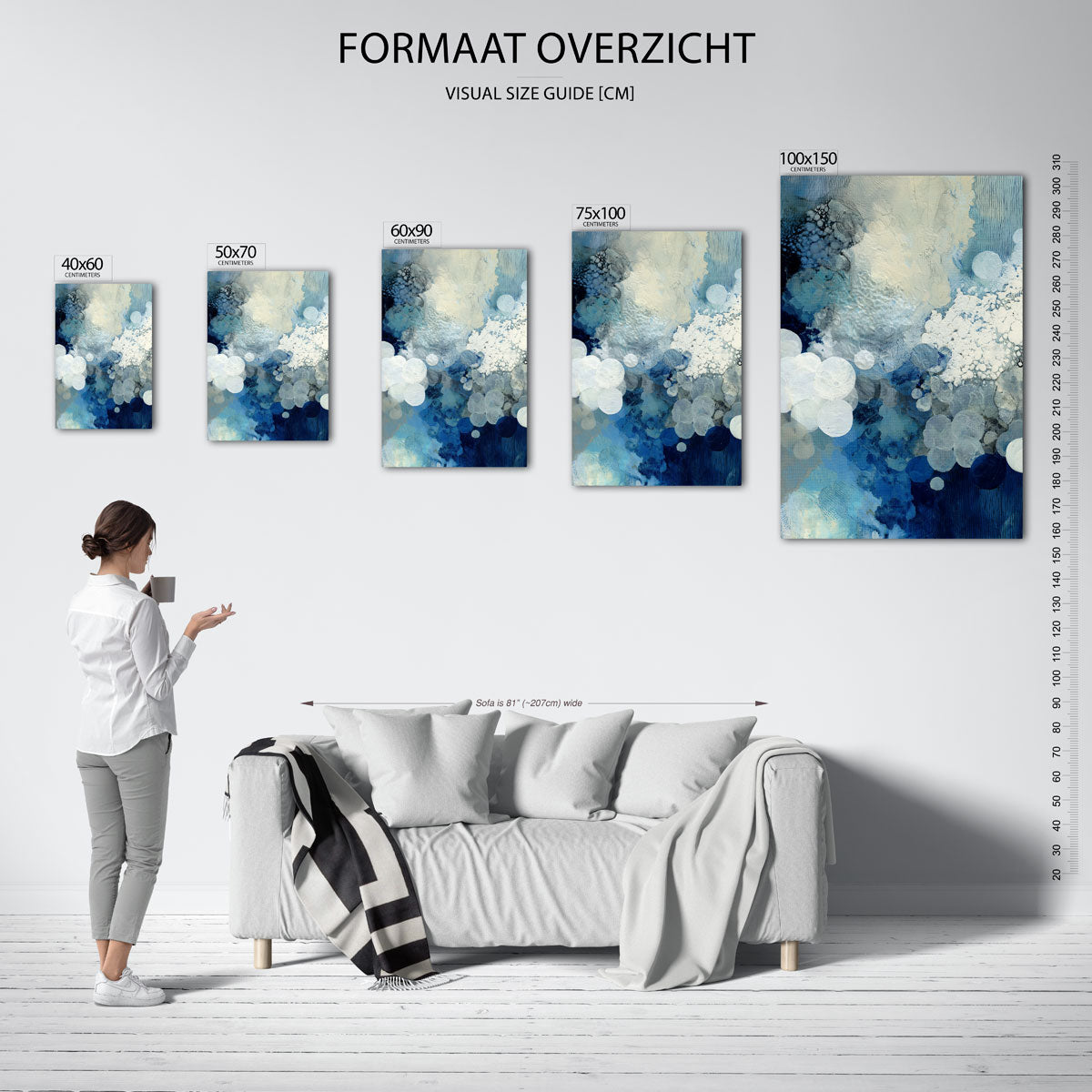 Dromerige cirkelpatronen Kunstwerk
