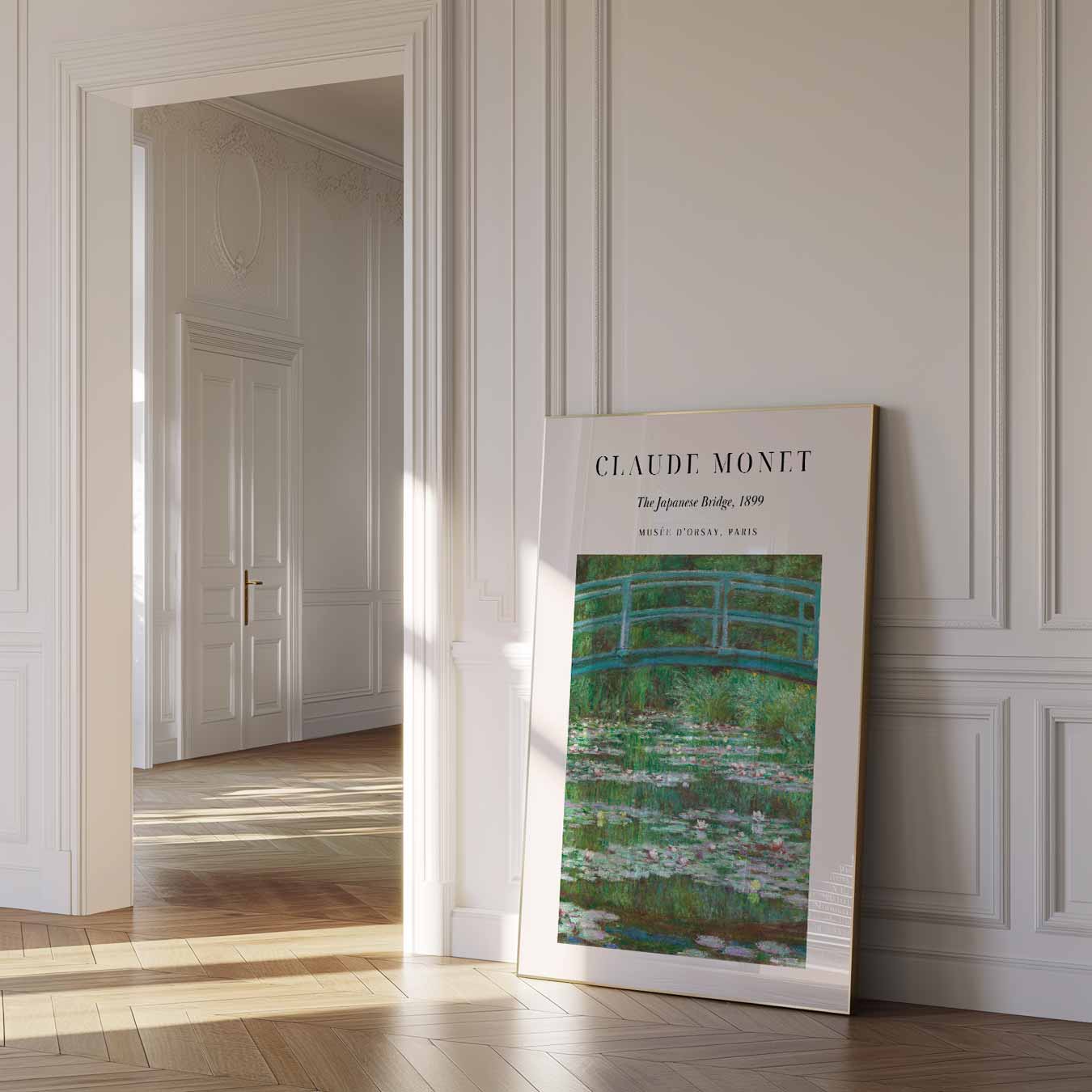 Monet's Betoverende Japanse Brug Poster-WallArtistic