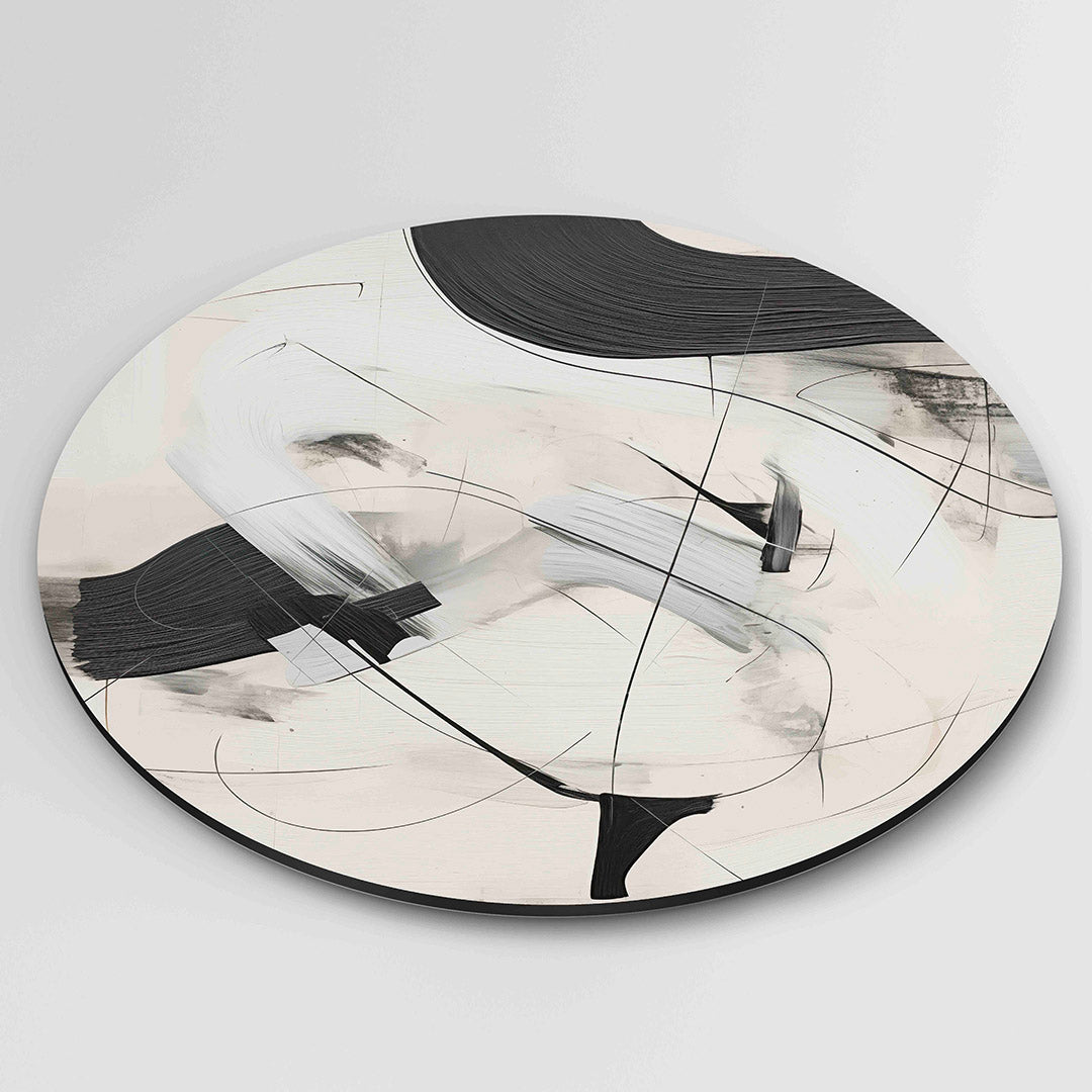 Abstracte lijnen Muurcirkel