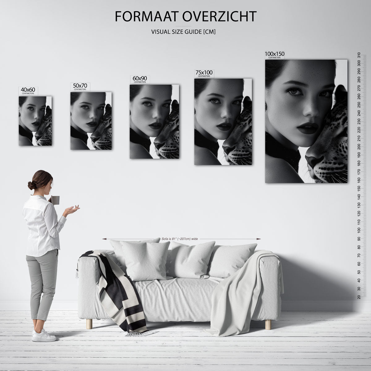 Intieme blik Kunstwerk
